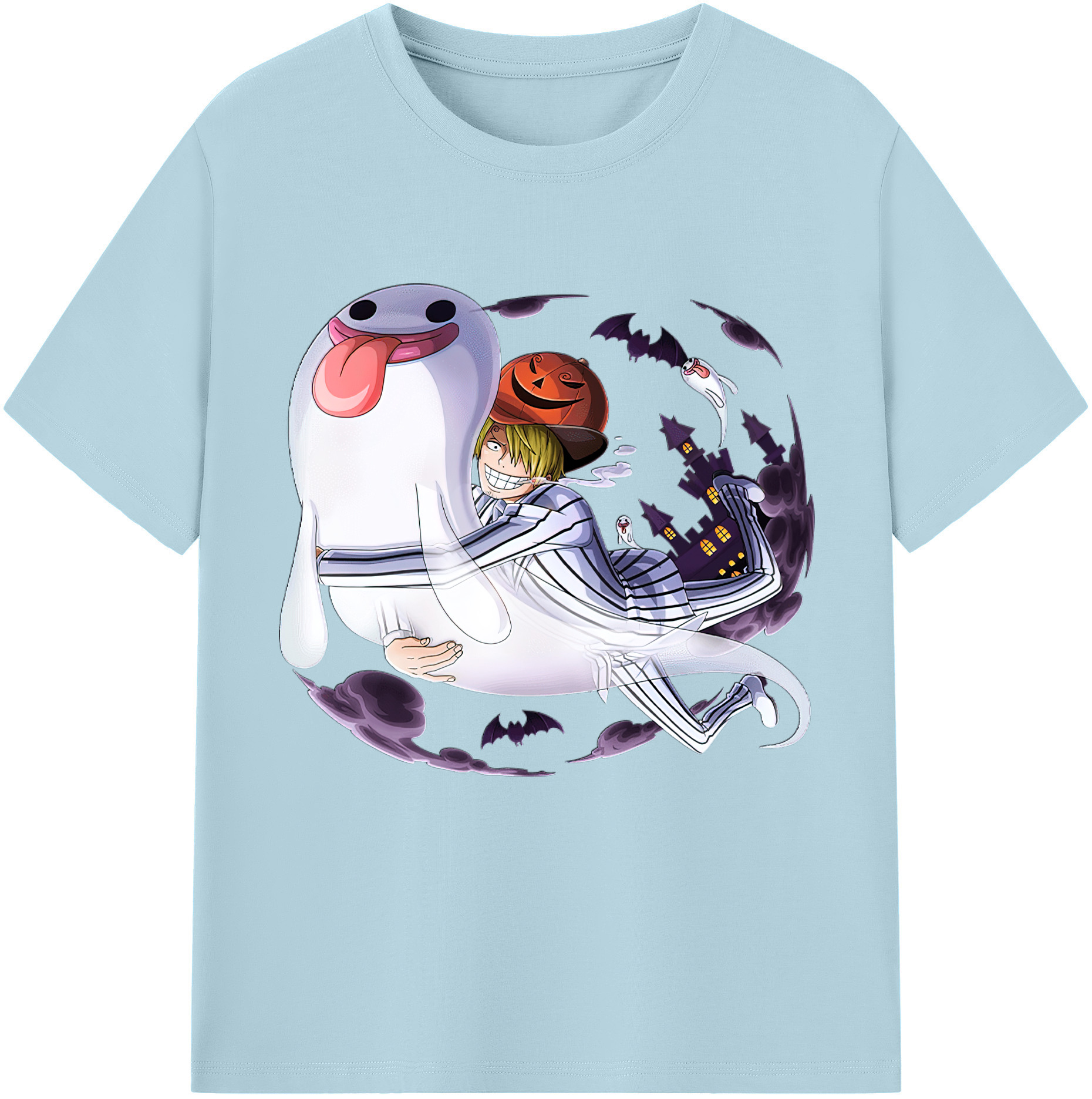 ワンピース サンジ ONE PIECE Sanji 綿100％半袖Tシャツ（フロントプリント）